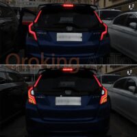 Đèn hậu Honda Jazz 2016+ mẫu DK nguyên cụm sở hữu thiết kế đẹp mắt - sang trọng cùng dãy màu nổi bật và sinh động.