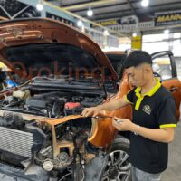 Độ đèn pha Ford Ranger 2015 - 2018 mẫu Mustang nguyên cụm tại OroKing Auto