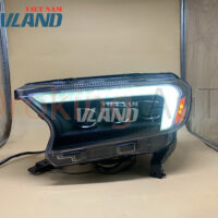 Đèn pha Ford Ranger 2016 - 2021 mẫu 3 bi TLZ nguyên cụm khắc phục hạn chế của thiết kế nguyên bản