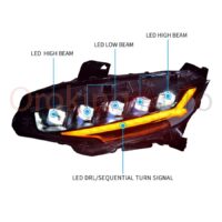 Đèn pha Honda Civic 2017+ mẫu mắt quỷ 5 bi nguyên cụm được nhập khẩu trực tiếp - đảm bảo nguồn gốc