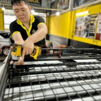 Lắp giá nóc Rhino xe Ford Ranger Stormtrak 2024