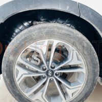 Lắp đặt Lòng Vè Nhựa Hyundai Santafe 2019 - 2020 tăng tính thẩm mỹ