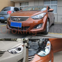 Độ đèn pha Hyundai Elantra 2010 - 2014 mẫu 1 nguyên cụm tại OroKing Auto