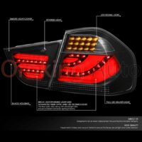 Đèn hậu BMW 320i 2009 - 2012 nguyên cụm sở hữu thiết kế đẹp mắt - sang trọng cùng dãy màu nổi bật và sinh động.