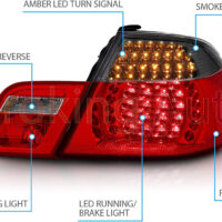 Đèn hậu BMW 320i 2002- 2005 mẫu eagle eyes nguyên cụm được nhập khẩu trực tiếp - đảm bảo nguồn gốc