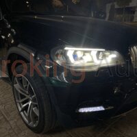 Độ đèn pha BMW X5 2007 - 2011 nguyên cụm tại OroKing Auto