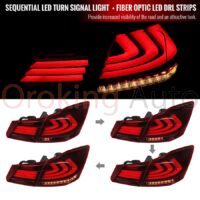 Đèn hậu Honda Accord 2014 - 2016 mẫu Lexus nguyên cụm sở hữu thiết kế đẹp mắt - sang trọng cùng dãy màu nổi bật và sinh động.