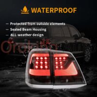 Đèn hậu Toyota Land Cruiser 2008 - 2015 mẫu Lexus LX570 nguyên cụm sở hữu thiết kế đẹp mắt - sang trọng cùng dãy màu nổi bật và sinh động.