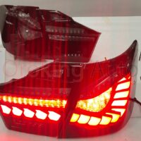 Độ đèn hậu Toyota Camry 2012 - 2015 mẫu vảy rồng nguyên cụm sở hữu chip LED có tuổi thọ lên đến 15.000h