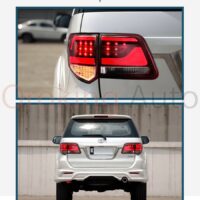 Đèn hậu Toyota Fortuner 2012 - 2016 mẫu Lexus LX570 nguyên cụm sở hữu thiết kế đẹp mắt - sang trọng cùng dãy màu nổi bật và sinh động.