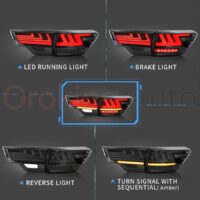 Đèn hậu Toyota Highlander 2015 nguyên cụm sở hữu thiết kế đẹp mắt - sang trọng cùng dãy màu nổi bật và sinh động.