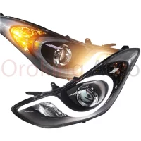 Đèn pha Hyundai Elantra 2010 - 2014 mẫu 1 nguyên cụm sẽ làm thay đổi kết cấu nguyên bản của ô tô