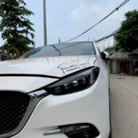 Độ đèn pha Mazda 3 2015 - 2017 mẫu Bugatti nguyên cụm tại OroKing Auto