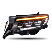 Đèn pha Toyota Prado 2017 - 2018 mẫu full led nguyên cụm khắc phục hạn chế của thiết kế nguyên bản