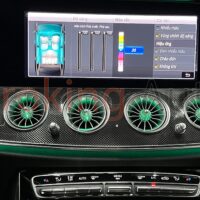 Thiết kế sang trọng và độc đáo của Cửa Gió Điều Hòa Tuabin Led 64 Màu Mẫu Mới 2022 Cho Xe Mercedes C-Class 2015 - 2022