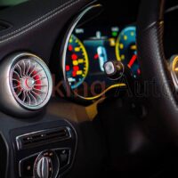 Lắp đặt Cửa Gió Điều Hòa Tuabin Led 64 Màu Mẫu Mới 2022 Cho Xe Mercedes C-Class 2015 - 2022