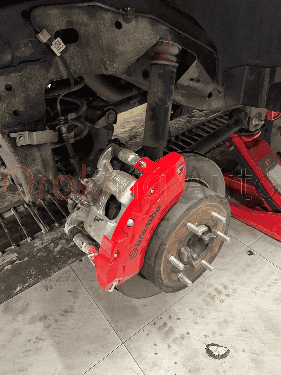 Lắp đặt ốp heo dầu Brembo Ford Ranger Wildtrak