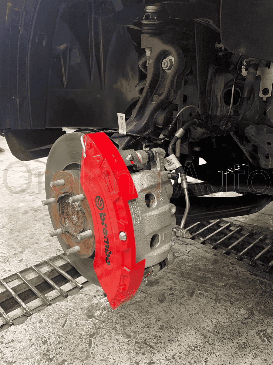 Lắp đặt ốp heo dầu Brembo cho Ford Ranger Wildtrak