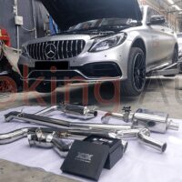 Lắp đặt pô On Off Mercedes C200