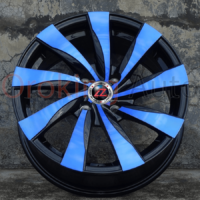 Độ Lazang CNC mẫu LZ126 màu xanh