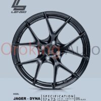 Mâm Lenso Jager Dyna Satin Black 17” Đẹp Mắt