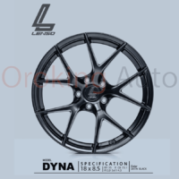 Mâm Lenso Satin Black 18 inch