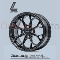 Mâm Lenso Satin Black 18 inch