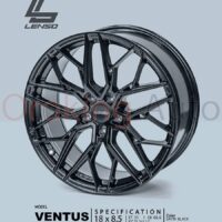 Mâm độ Lenso Jager Ventus Satin Black 18 inch