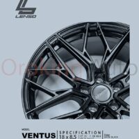 Mâm độ Lenso Jager Ventus Satin Black 18″