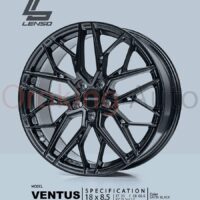 Mâm độ Lenso Jager Ventus Satin Black 18″