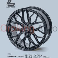 Mâm Lenso Jager Ventus Satin Black 19 inch