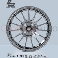 Mâm Lenso Project D R05 Gray 15” Đẹp Mắt