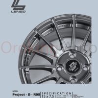 Mâm độ Lenso Project D R05 Gray 15″