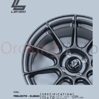 Mâm độ Lenso Projectd Climax Matte Grey 15″