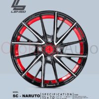 Mâm Lenso Sc Naruto Black Laser Text 15″