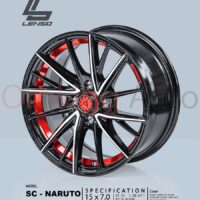 Mâm độ Lenso Sc Naruto Black 15 inch