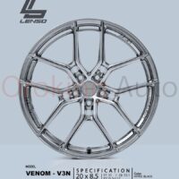 Mâm Lenso Venom V3N Hyper Black 20″” Đẹp Mắt