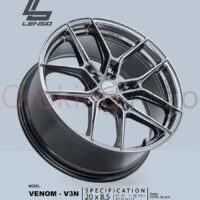 Mâm Lenso Venom V3N Hyper Black 20″