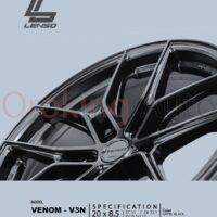 Mâm độ Lenso Venom V3N Satin Black