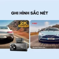 Camera Hành Trình Vietmap SpeedMap M2 được tích hợp camera trước với độ phân giải chuẩn 2K