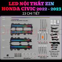 Led nội thất zin Honda Civic 2022 - 2023 lắp đặt ở đâu uy tín chất lượng?