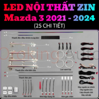 Led nội thất zin Mazda 3 2021 - 2024 lắp đặt ở đâu uy tín chất lượng?
