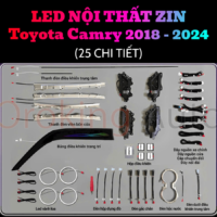 Led nội thất zin Toyota Camry 2018 - 2024 lắp đặt ở đâu uy tín chất lượng?
