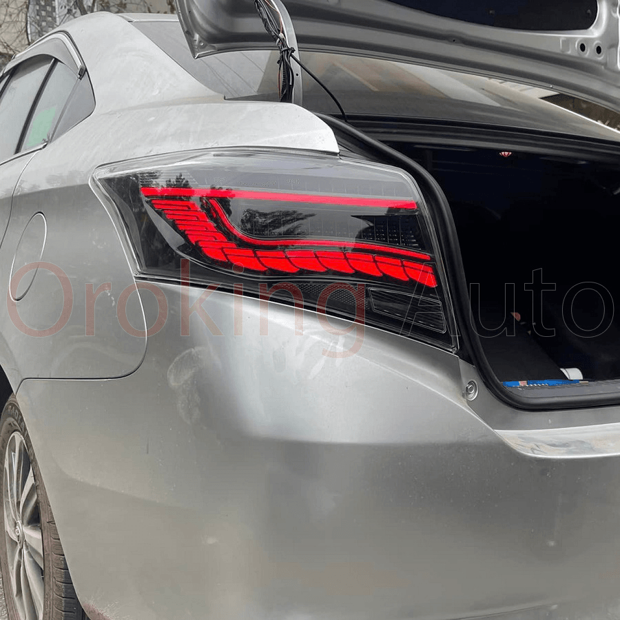 Độ Đèn Hậu Toyota Vios 2014 - 2017 Mẫu Vảy Rồng Nguyên Cụm