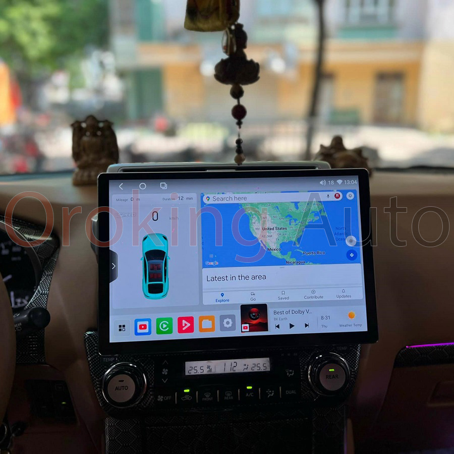 Màn Hình Android 13 Inch Toyota Land Cruiser Prado Liền Camera 360