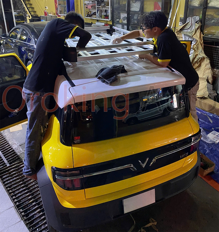 Giá nóc cho xe VinFast VF3 tạo độ thẩm mỹ, sang trọng cho xe