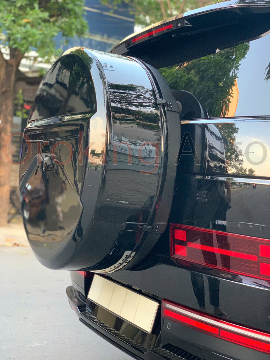 Đánh giá hộp lốp dự phòng Hyundai Santafe 2025 màu đen