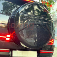 Hộp lốp dự phòng Hyundai Santafe 2024 màu đen