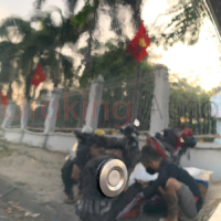 Hộp lốp dự phòng Hyundai Santafe 2024 màu đen