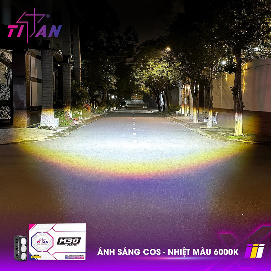 Ánh sáng Cos tăng khả năng bám đường hiệu quả